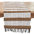 Organic Elegance Striped Chindi Table Runner