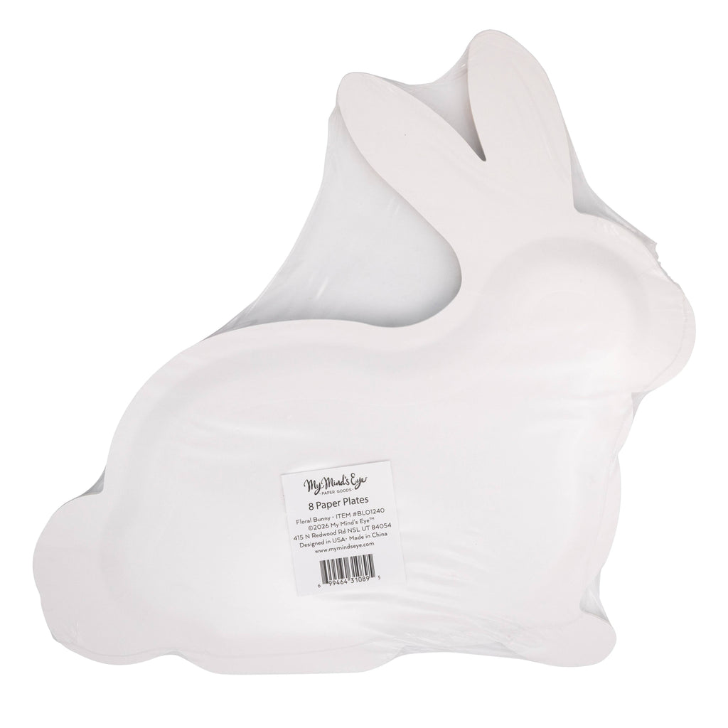 Floral Bunny Plate