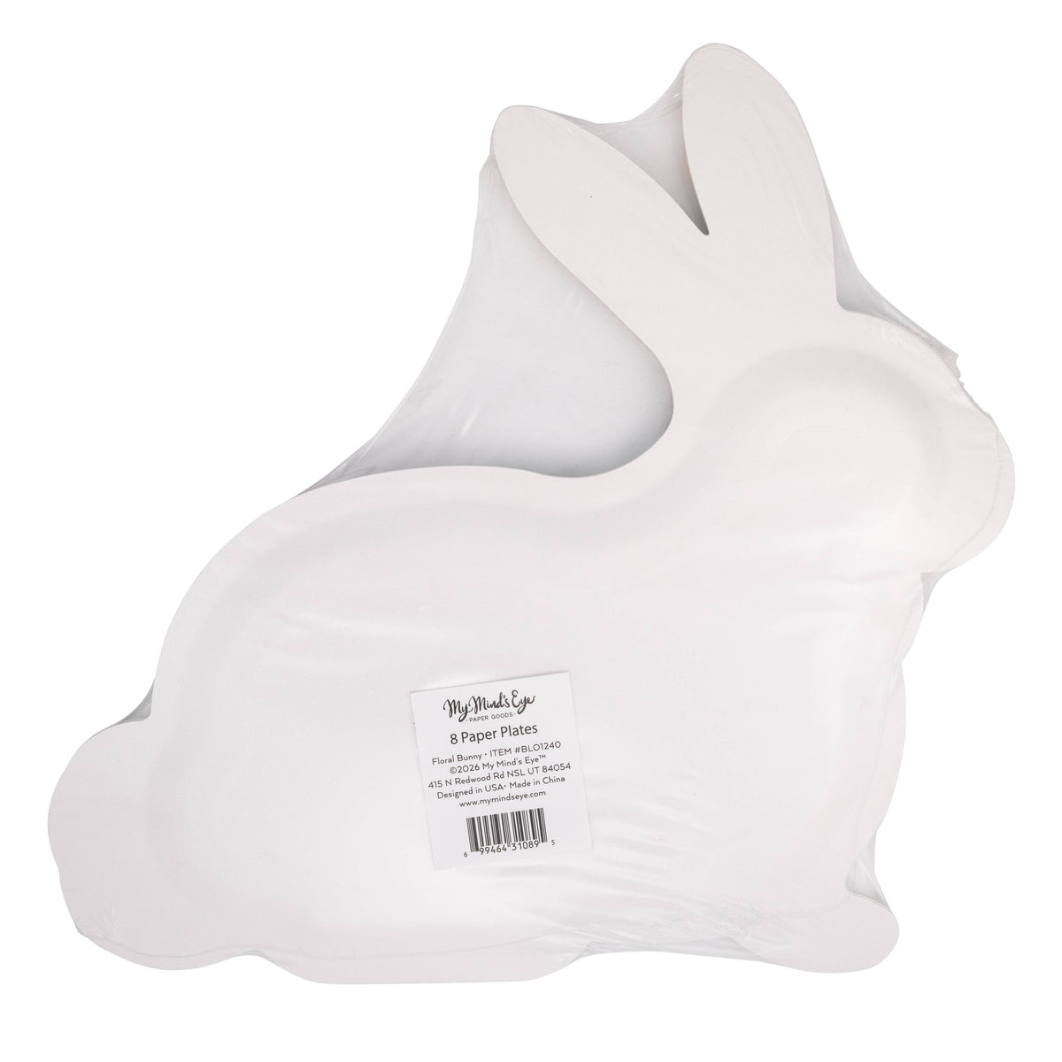 Floral Bunny Plate