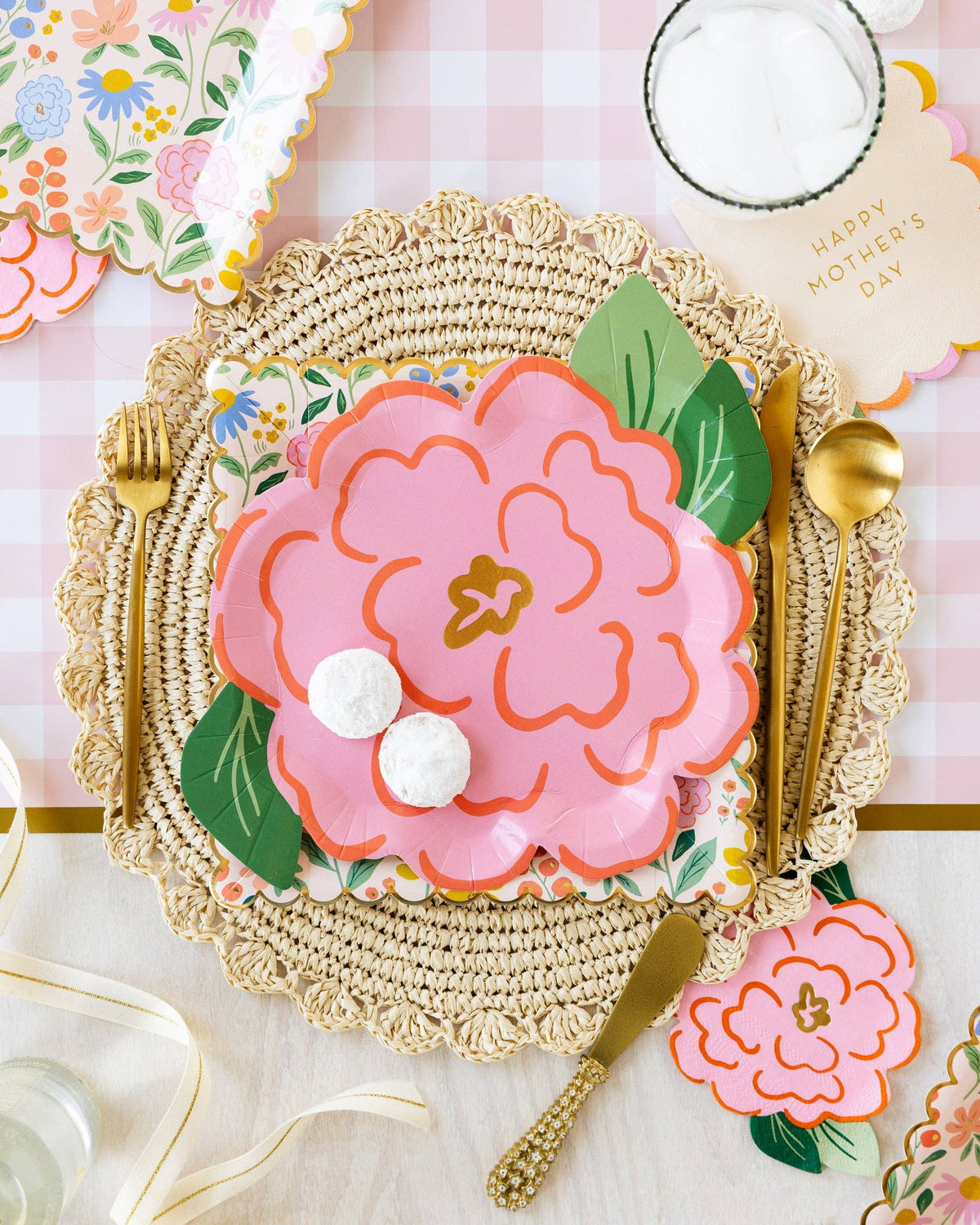 Flower Cocktail Napkin