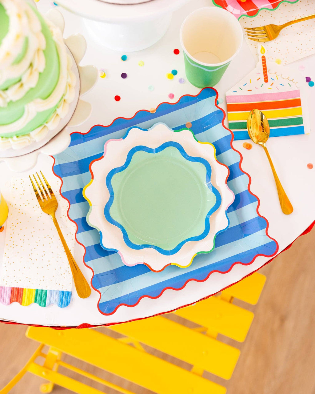 Ric Rac Edge Dessert Plates