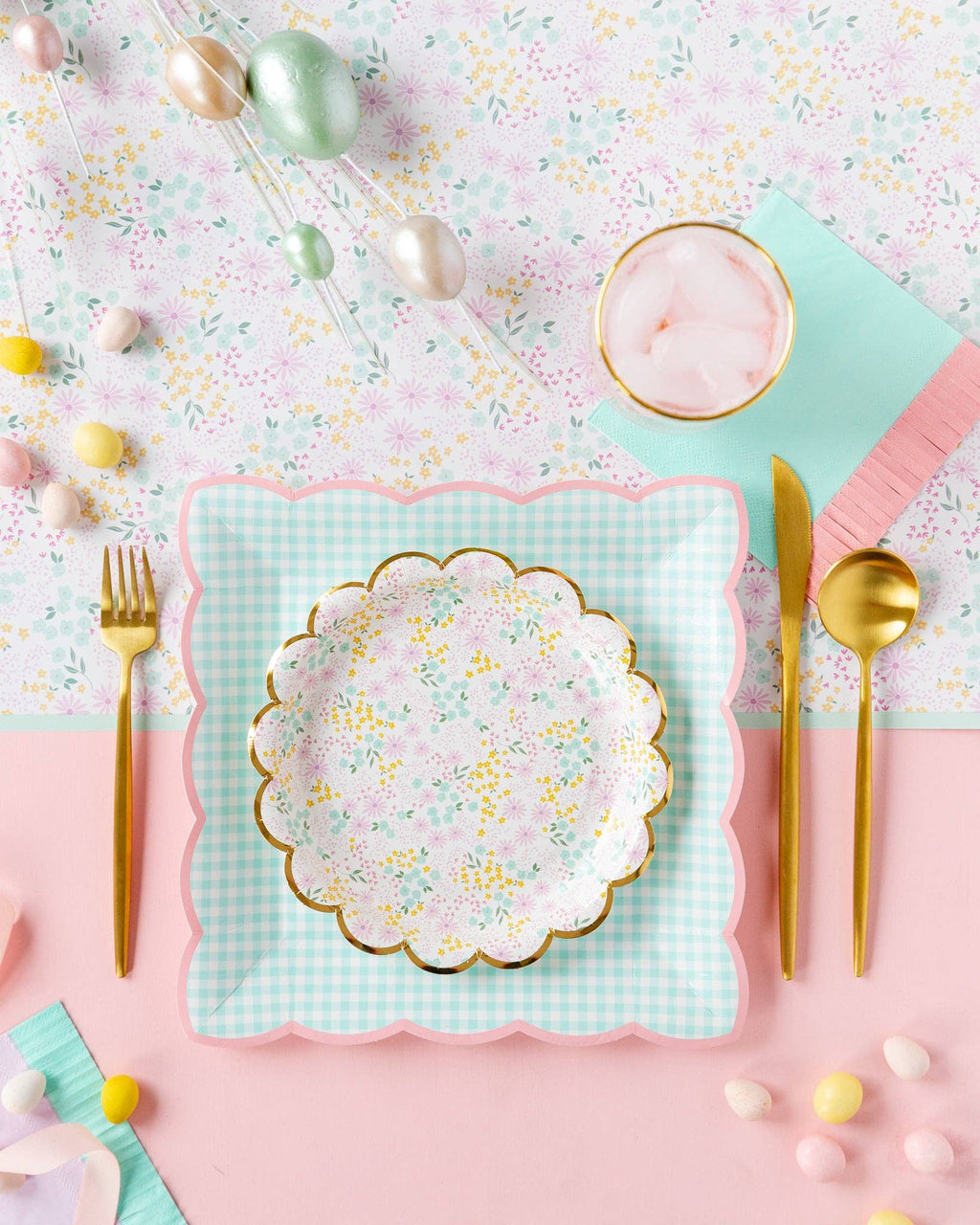 Spring Fringed Cocktail Napkins