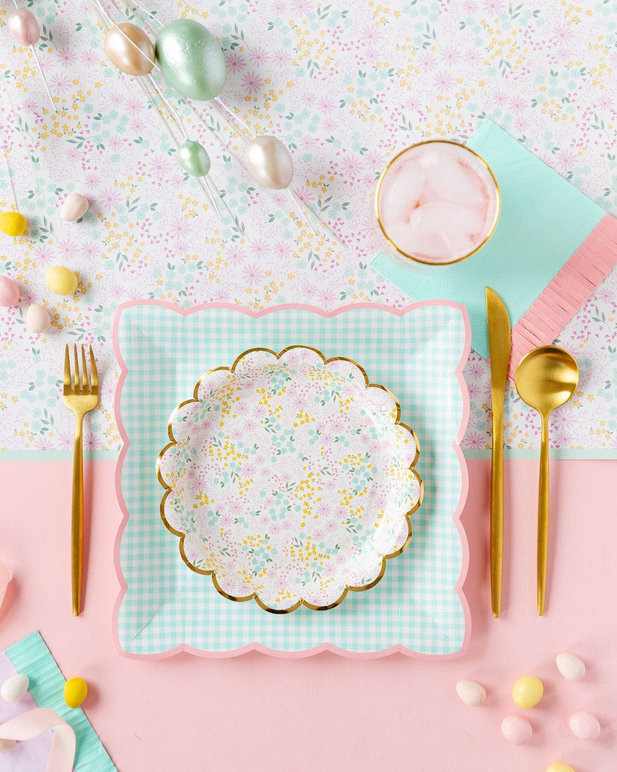 Spring Fringed Cocktail Napkins