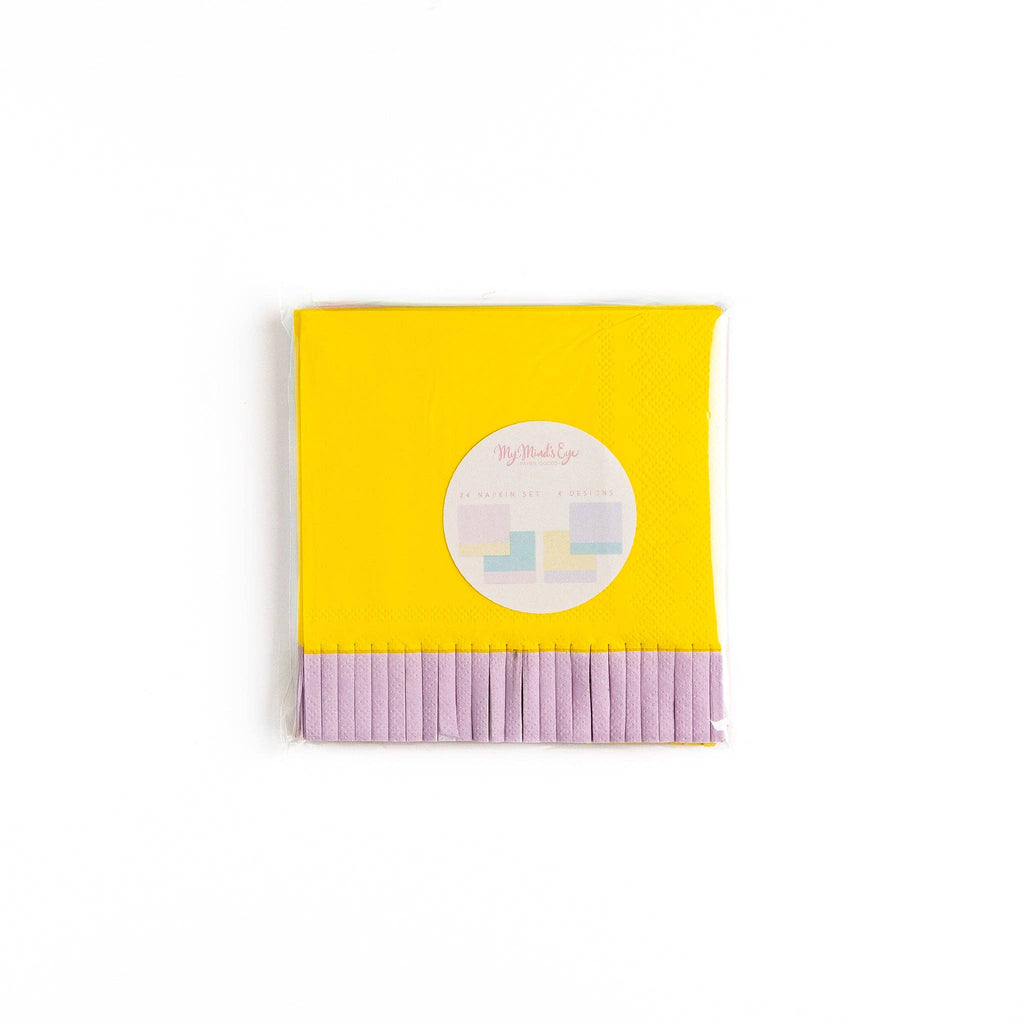 Spring Fringed Cocktail Napkins