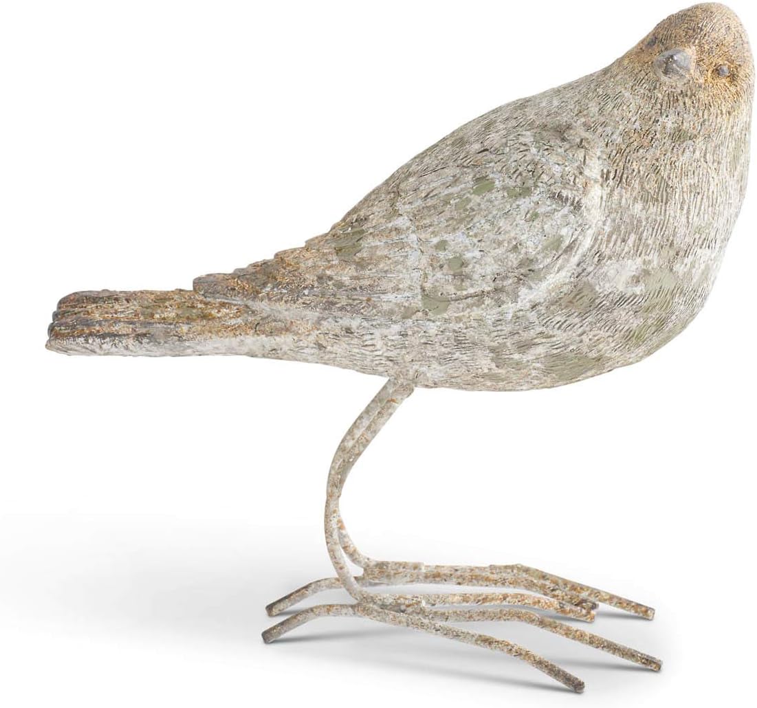 Assorted Patina Finished Resin Birds W/Metal Feet