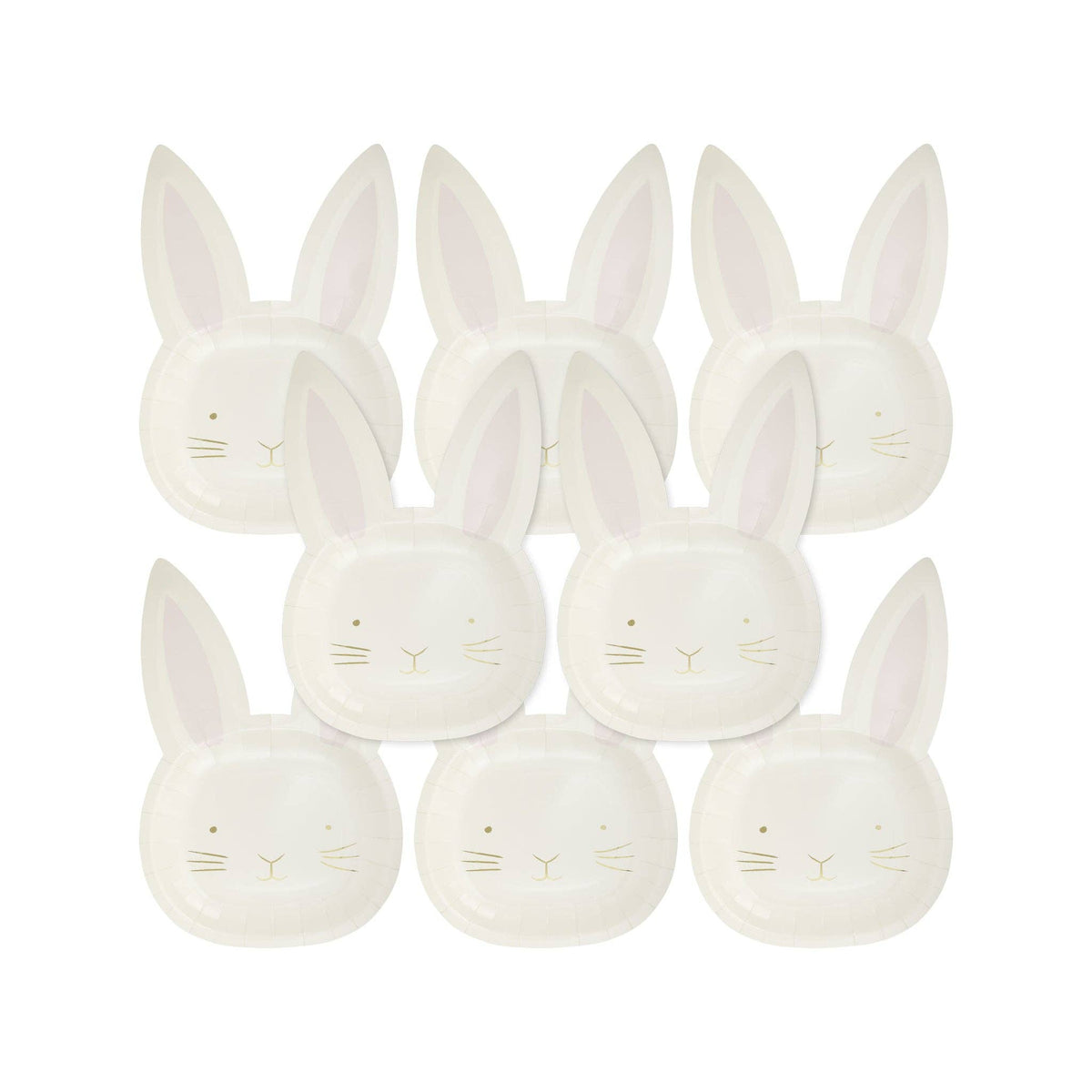 Bunny Face Shaped Paper Plate