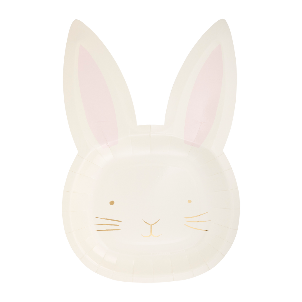 Bunny Face Shaped Paper Plate