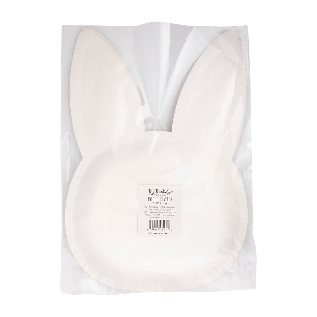 Bunny Face Shaped Paper Plate