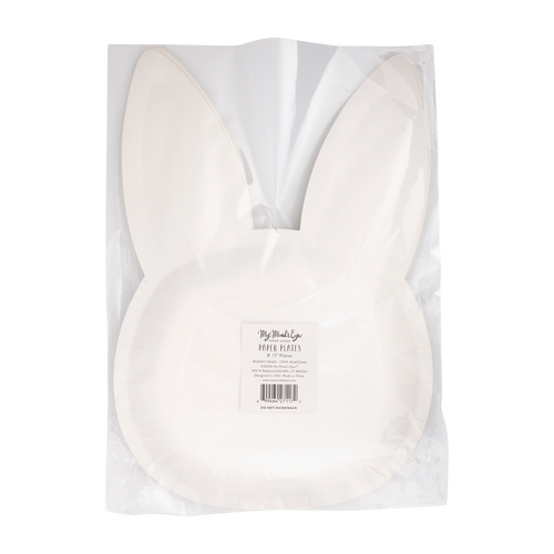 Bunny Face Shaped Paper Plate