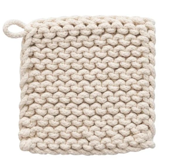 Cotton Crocheted Pot Holder