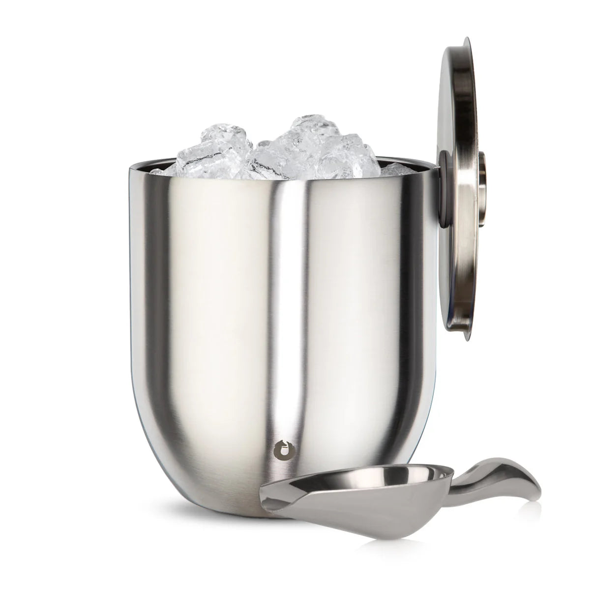 Stainless Steel Ice Bucket w/ Lid & Scoop