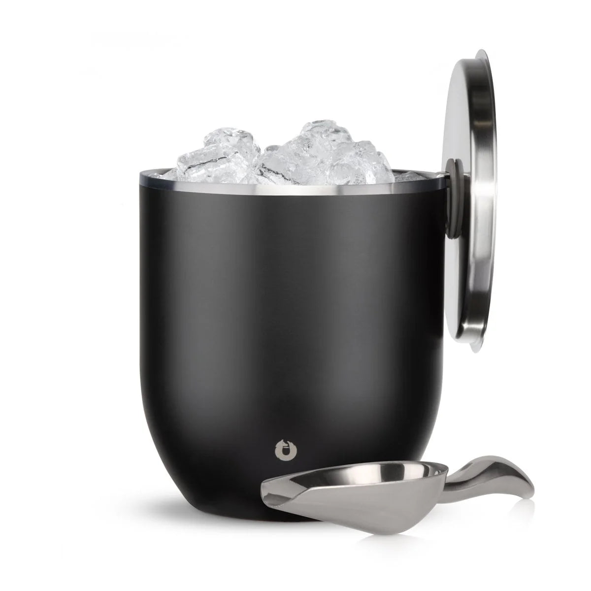 Stainless Steel Ice Bucket w/ Lid & Scoop