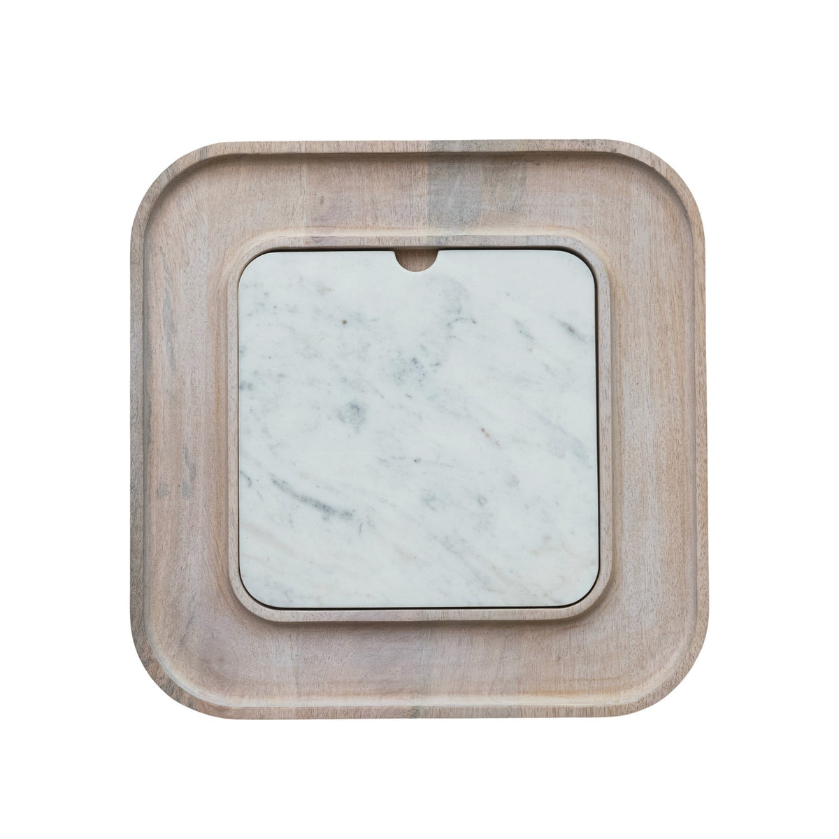 Mango Wood Serving Board w/ Removable Cheese/Cutting Board