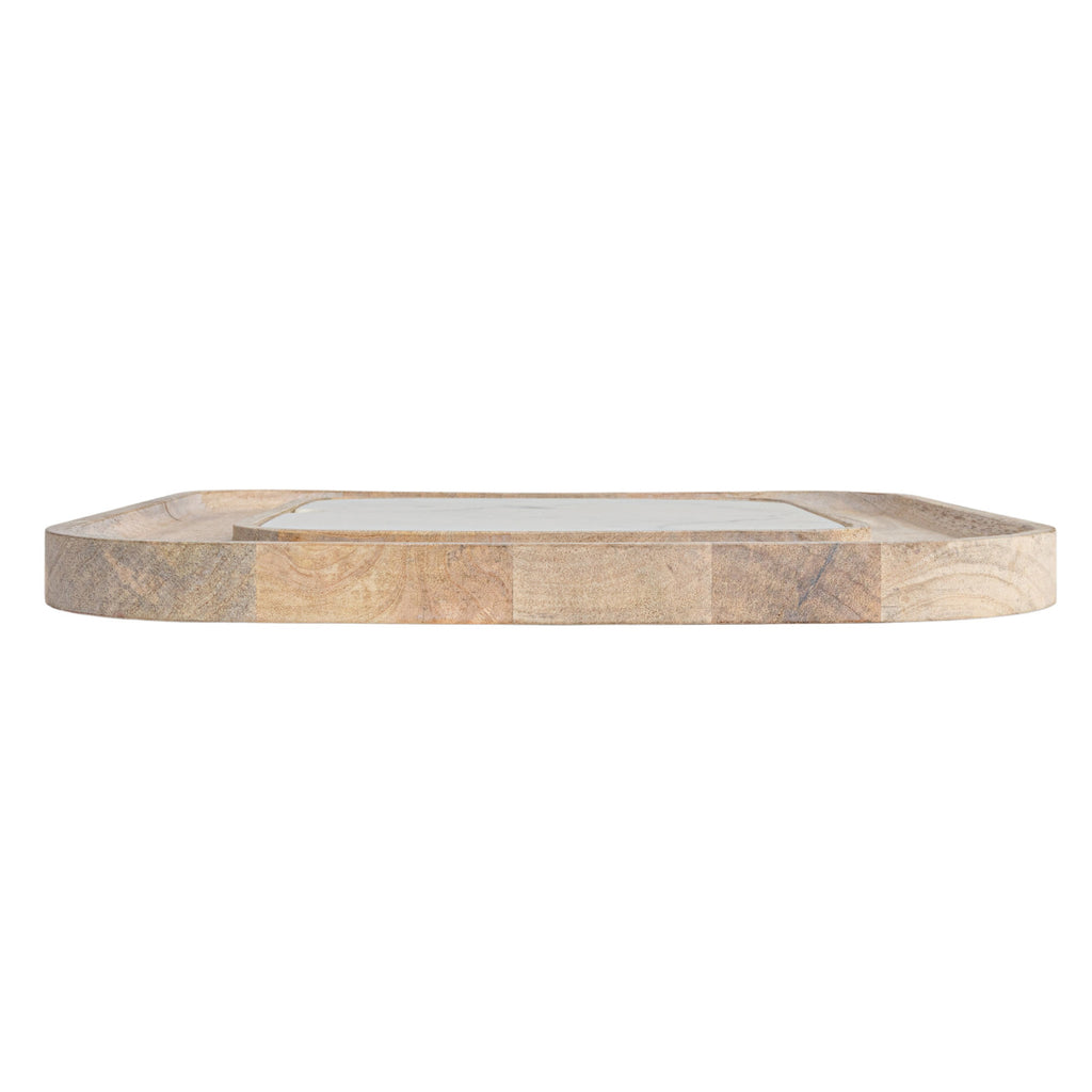 Mango Wood Serving Board w/ Removable Cheese/Cutting Board