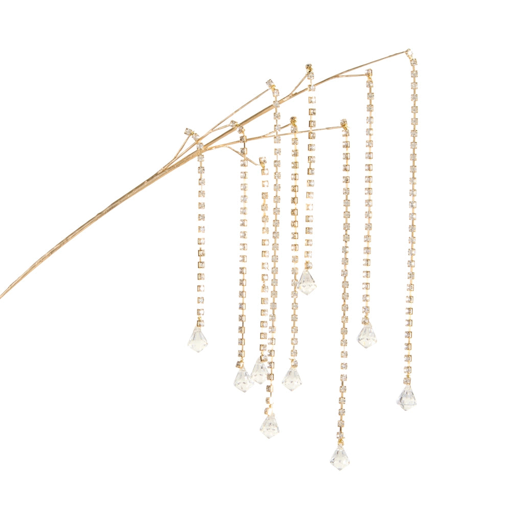 Gold Rhinestone and Jewel Spray