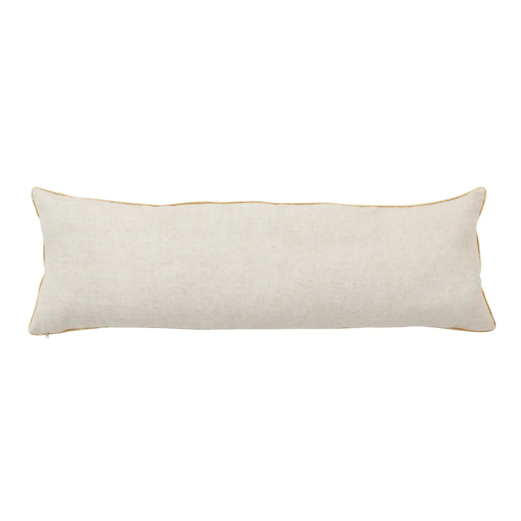 Embroidered Snowflake Throw Pillow