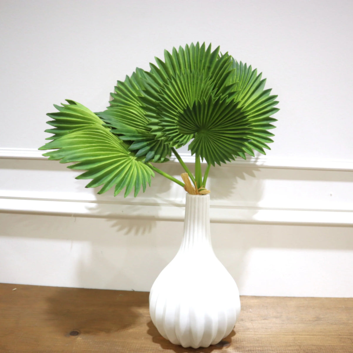 Real Touch Fan Palm Leaf Bundle- 16"