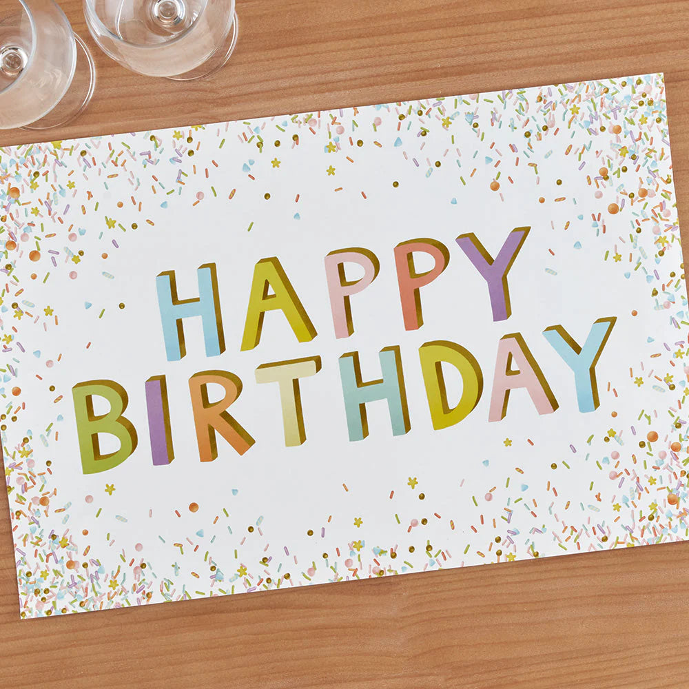 Happy Birthday Paper Placemats