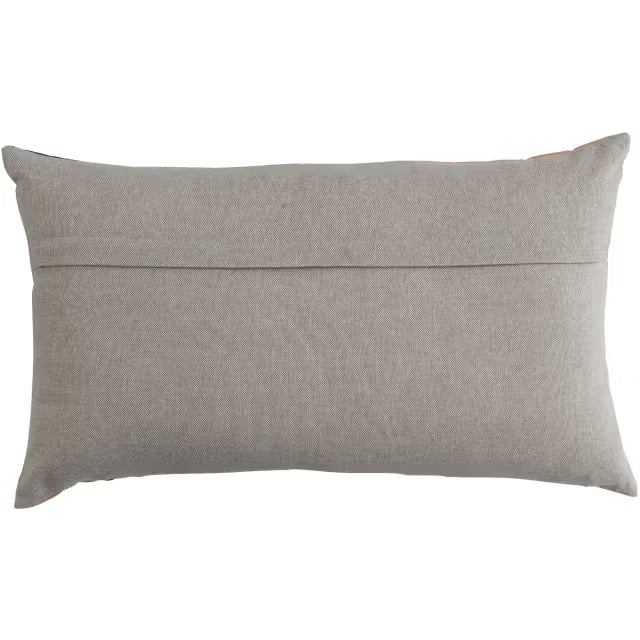 Cotton Embroidered Patchwork Lumbar Pillow