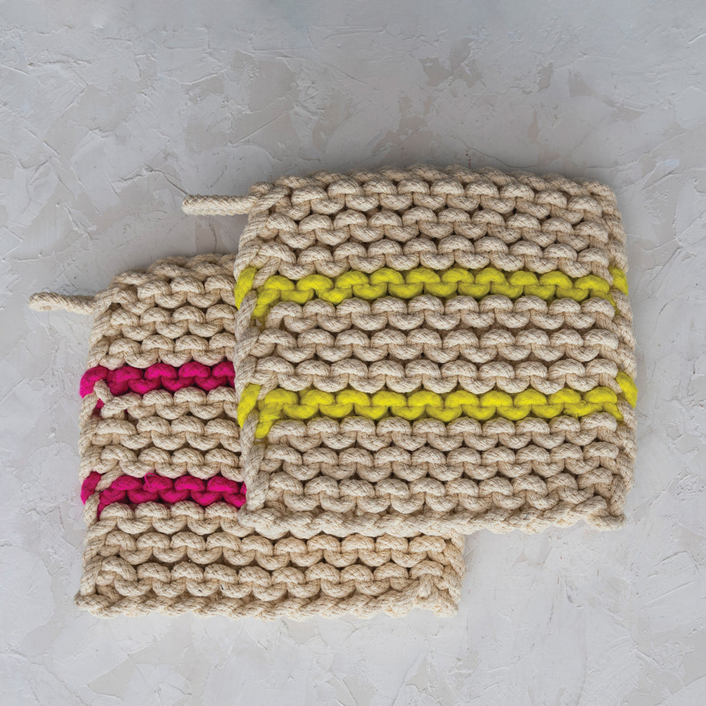 Cotton Crocheted Pot Holder