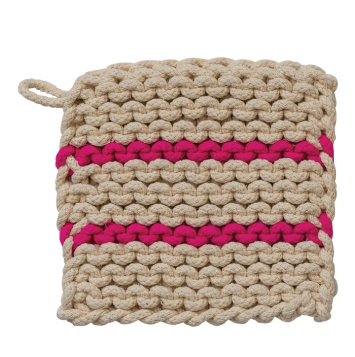 Cotton Crocheted Pot Holder