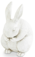 White Resin Upright Rabbit