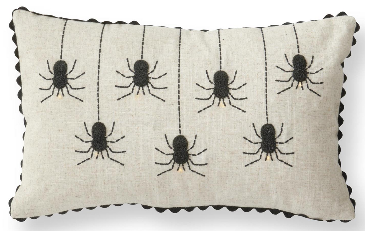 Tan Lumbar LED Spider Pillow