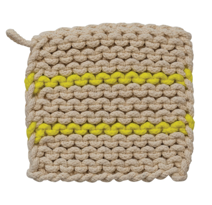 Cotton Crocheted Pot Holder