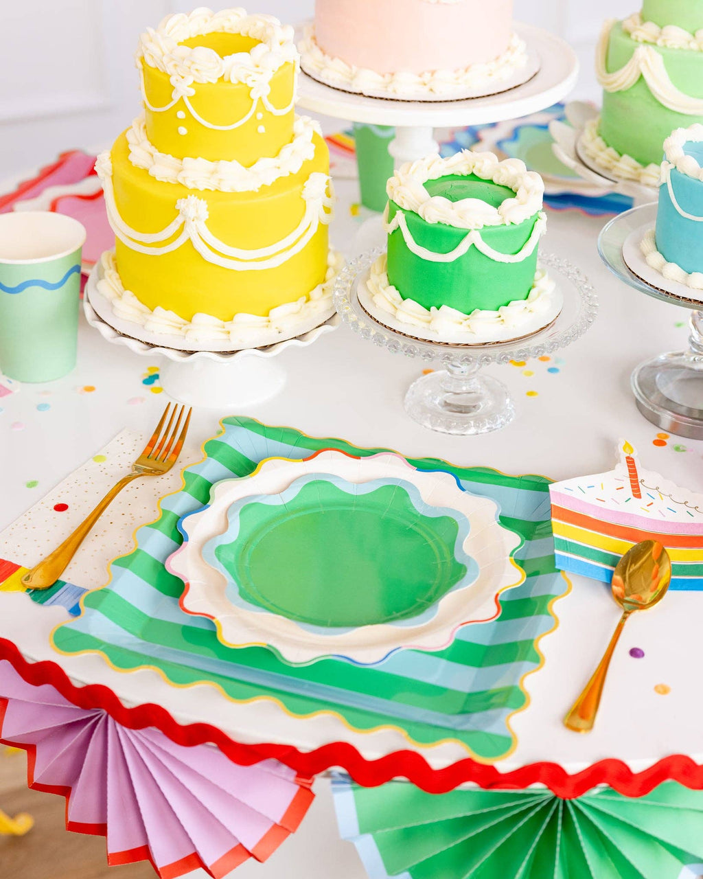 Ric Rac Edge Dessert Plates