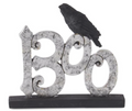 Assorted Silver Resin Cutouts w/Black Crow