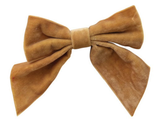 Velvet Clip-on Bow