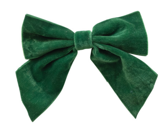 Velvet Clip-on Bow
