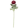 Real Touch Fuchsia Bud & Bloom Ranunculus Stem- 19.5"
