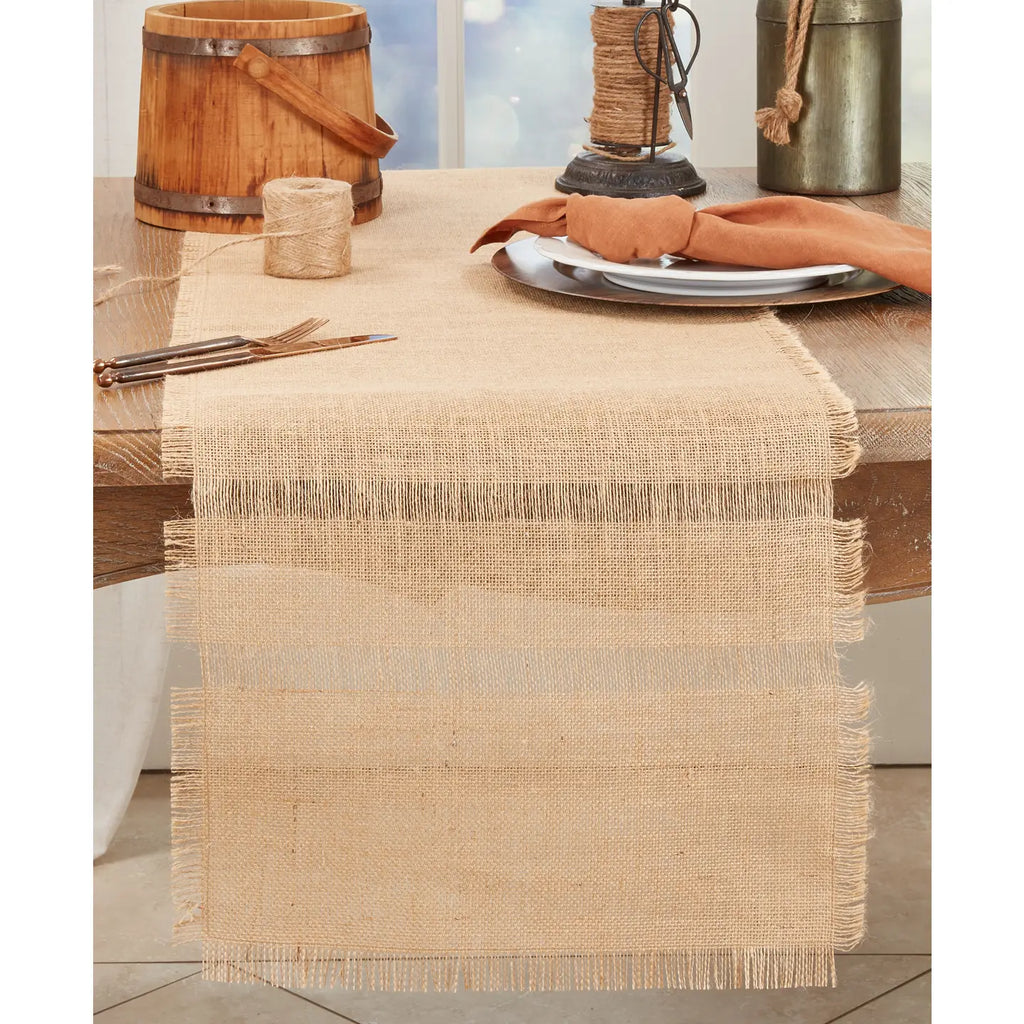Rustic Charm Jute Table Runner