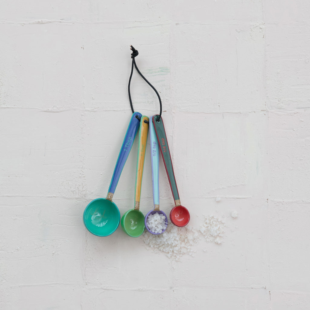 Enameled Stainless Steel Measuring Spoons