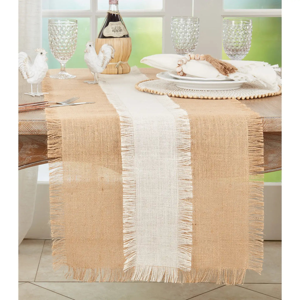 Banded Jute Runner