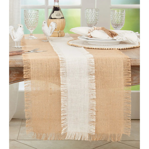 Banded Jute Runner