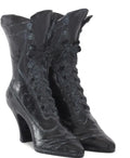 Black Resin Witch Boots