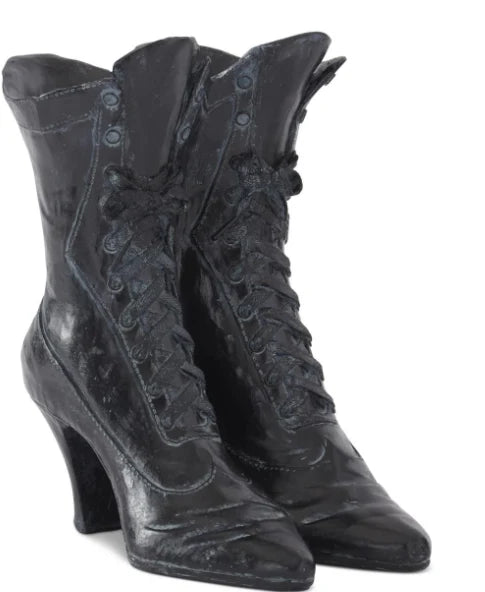 Black Resin Witch Boots