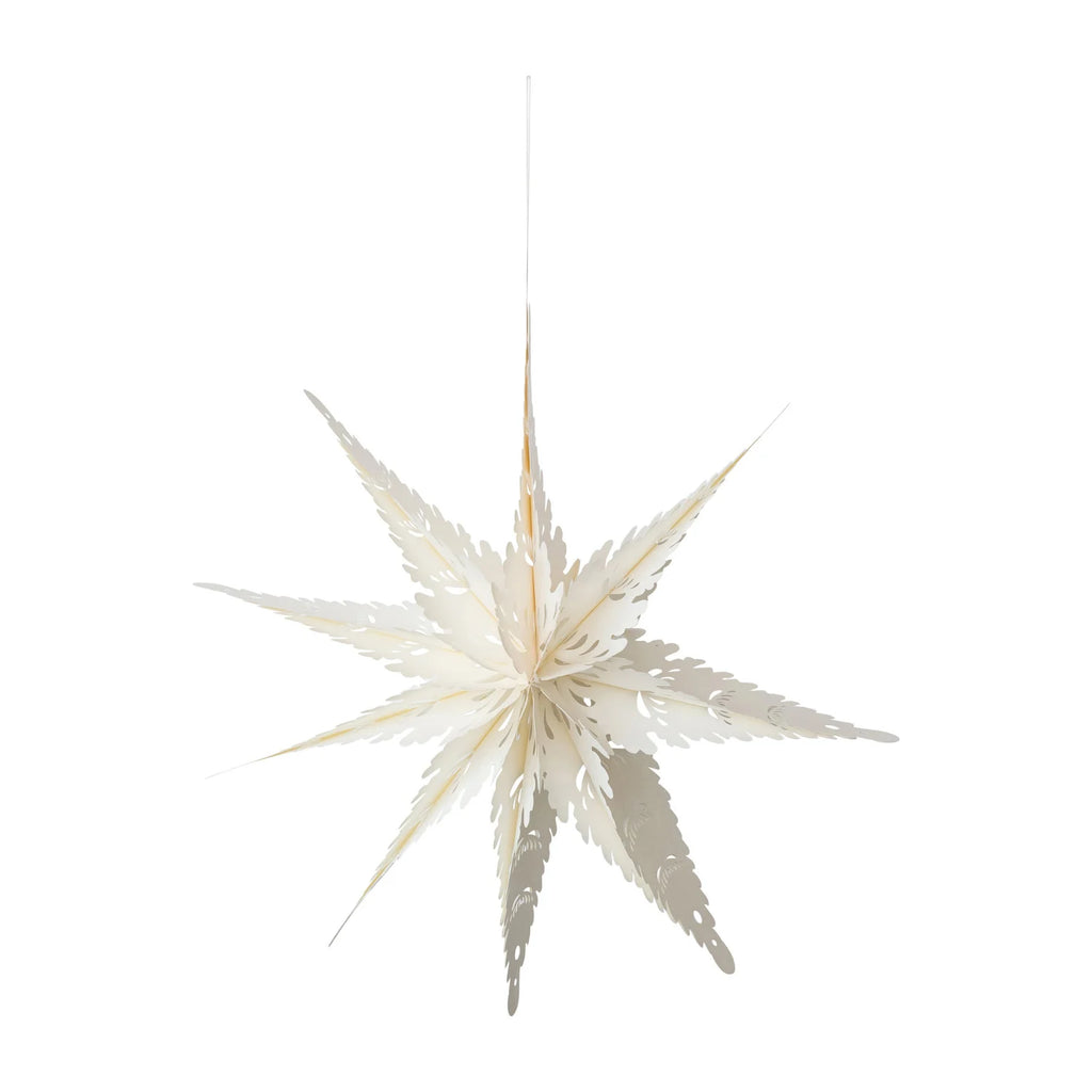 Recycled Paper Folding Snowflake Ornament