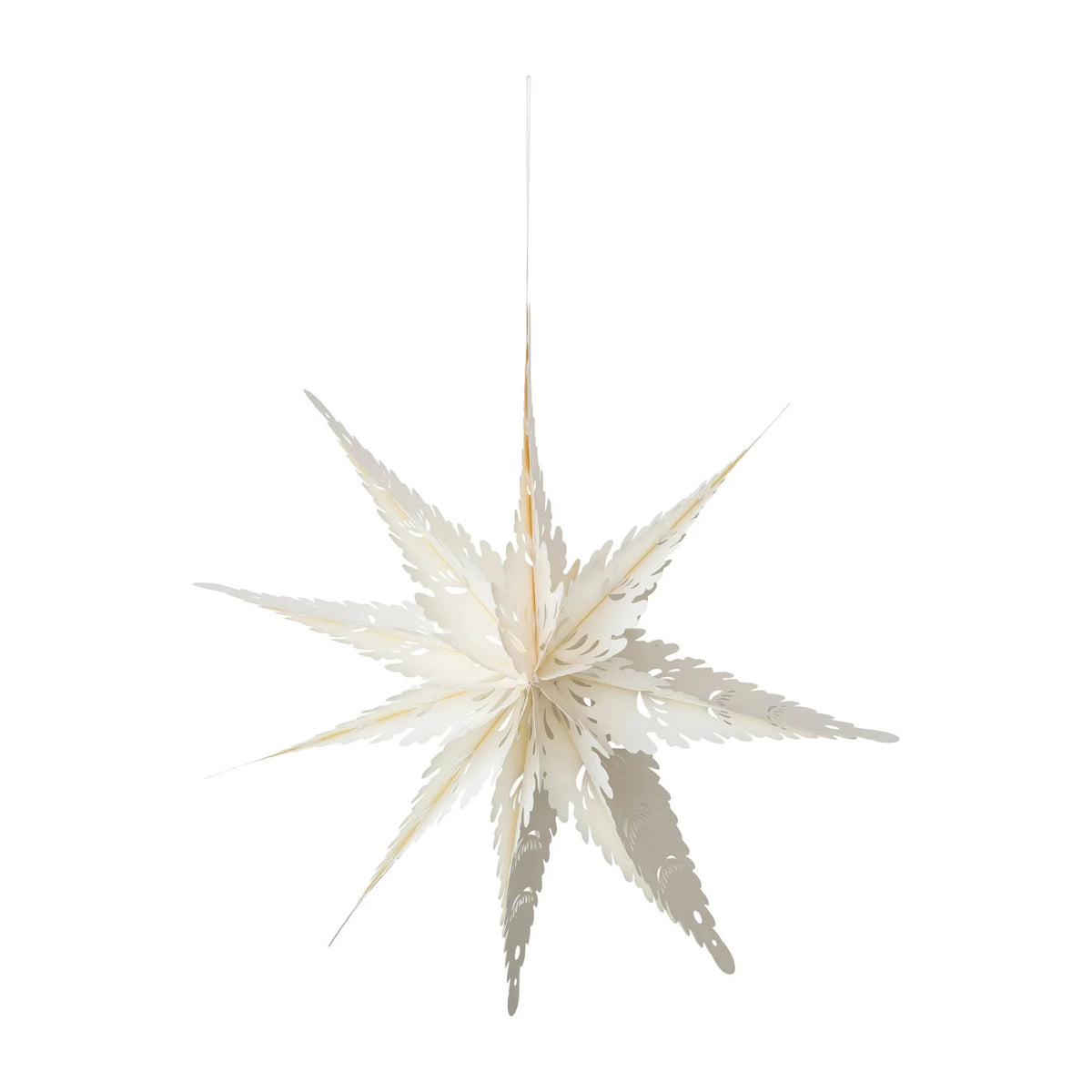 Recycled Paper Folding Snowflake Ornament