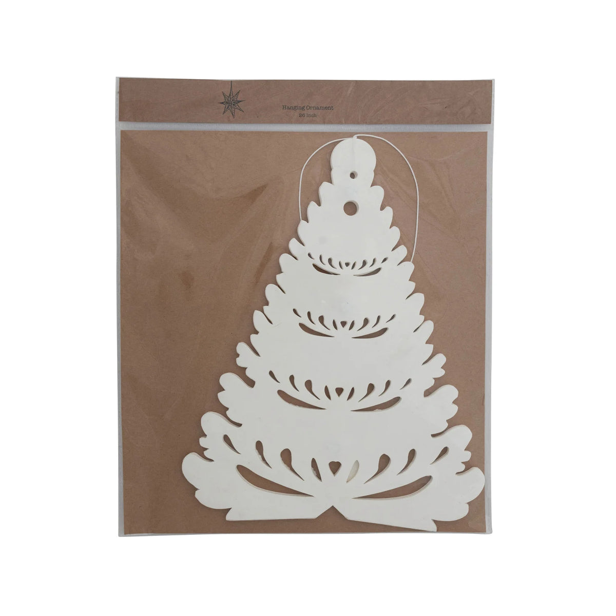 Recycled Paper Folding Snowflake Ornament