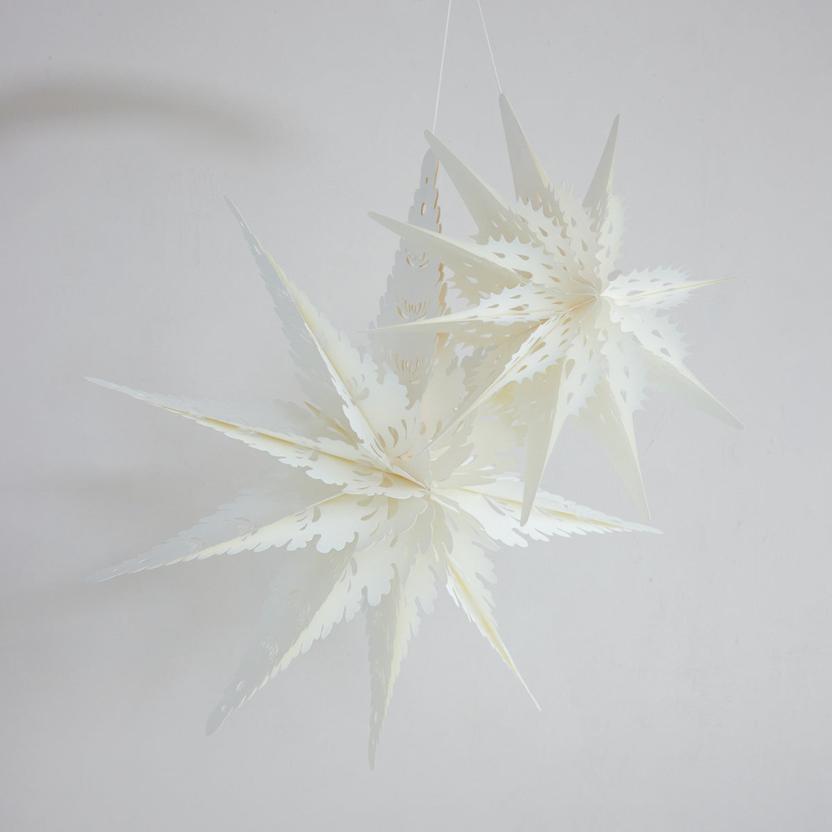 Recycled Paper Folding Snowflake Ornament