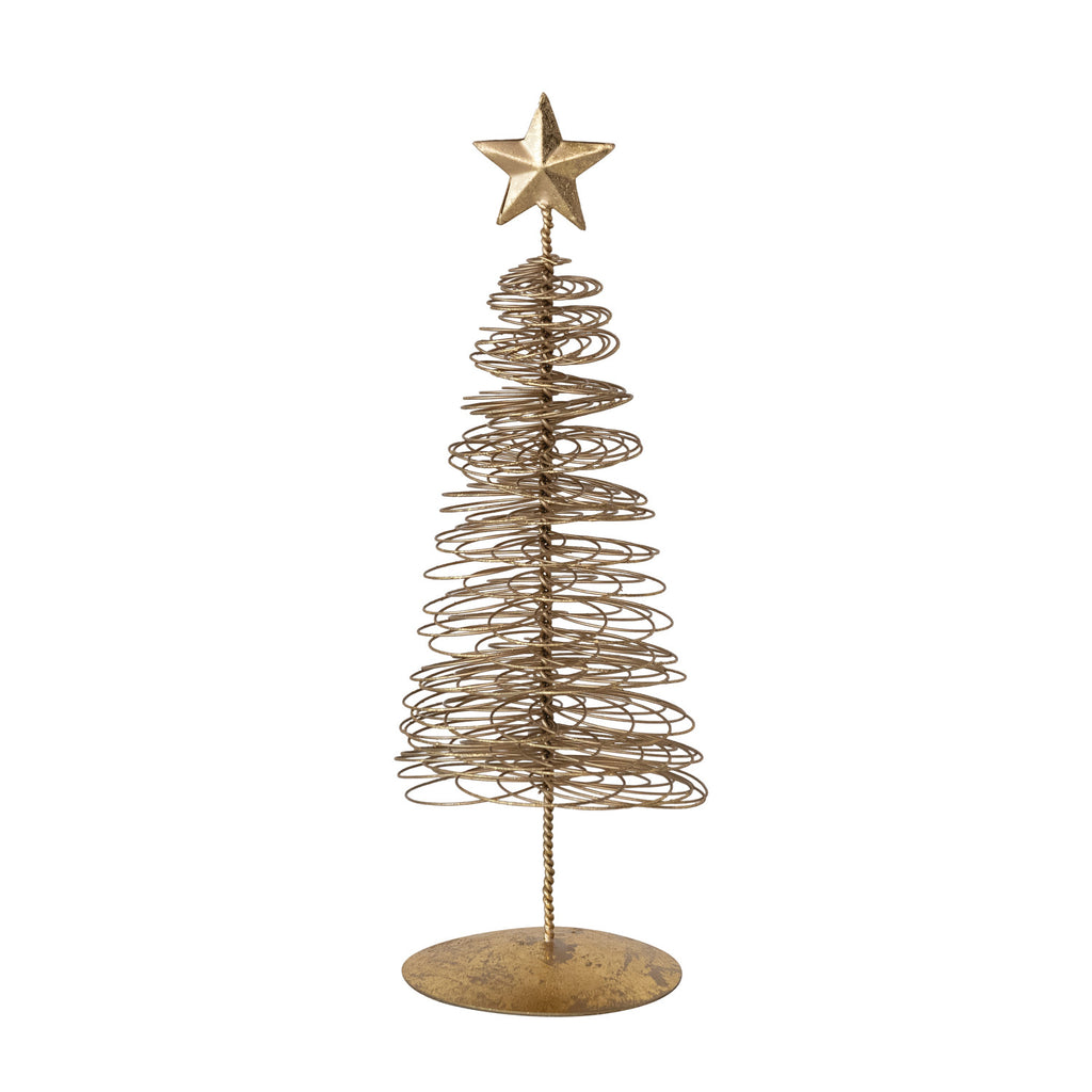 Metal Wire Christmas Tree w/ Star- Large