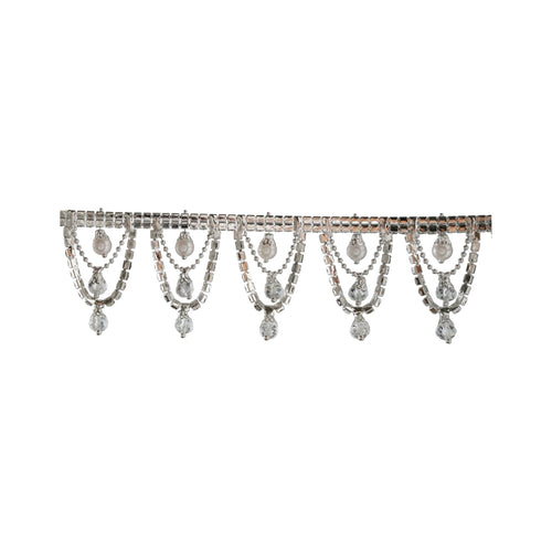 Acrylic Jewel & Faux Pearl Scalloped Swag Garland